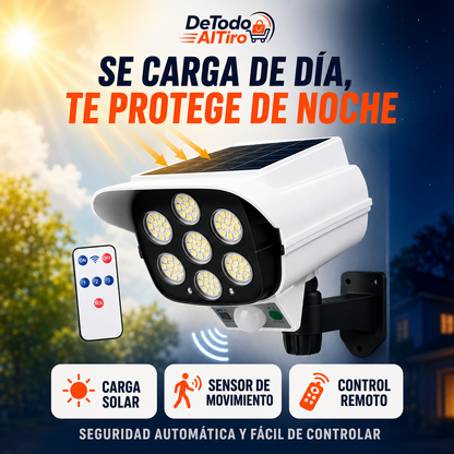 Oferta 3x1: Cámara WI-FI  con Foco LED Solar con Sensor de Movimiento y Control Remoto